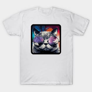 Cat with glasses T-Shirt